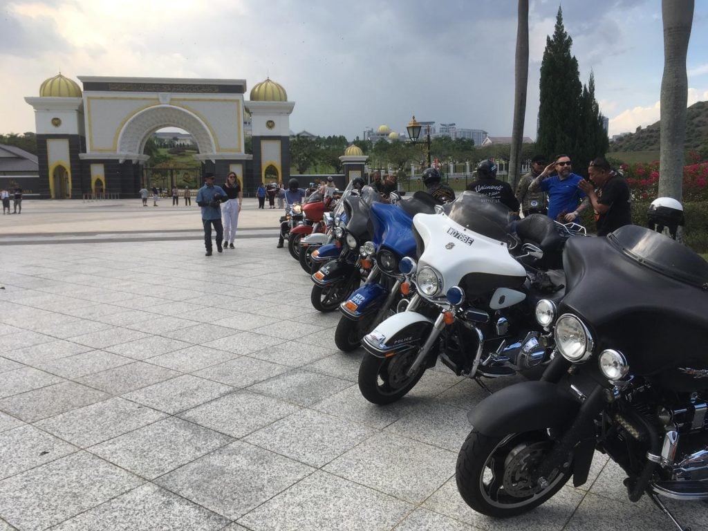 An incentive planner group about to enjoy a harley davidson tour of Kuala Lumpur