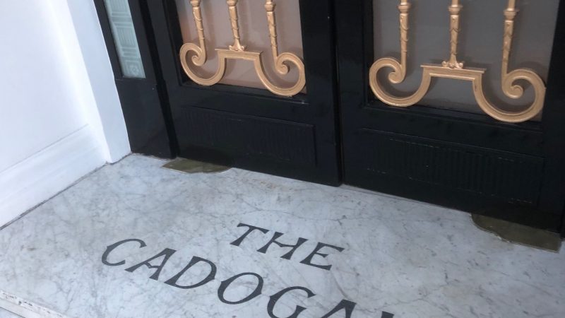 image of the entrance of belmont cadogan hotel