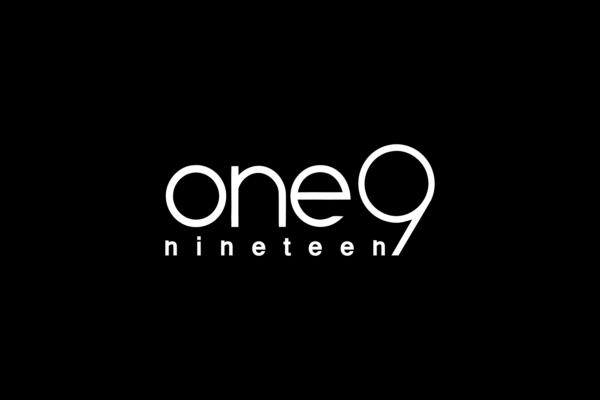 nineteen logo white